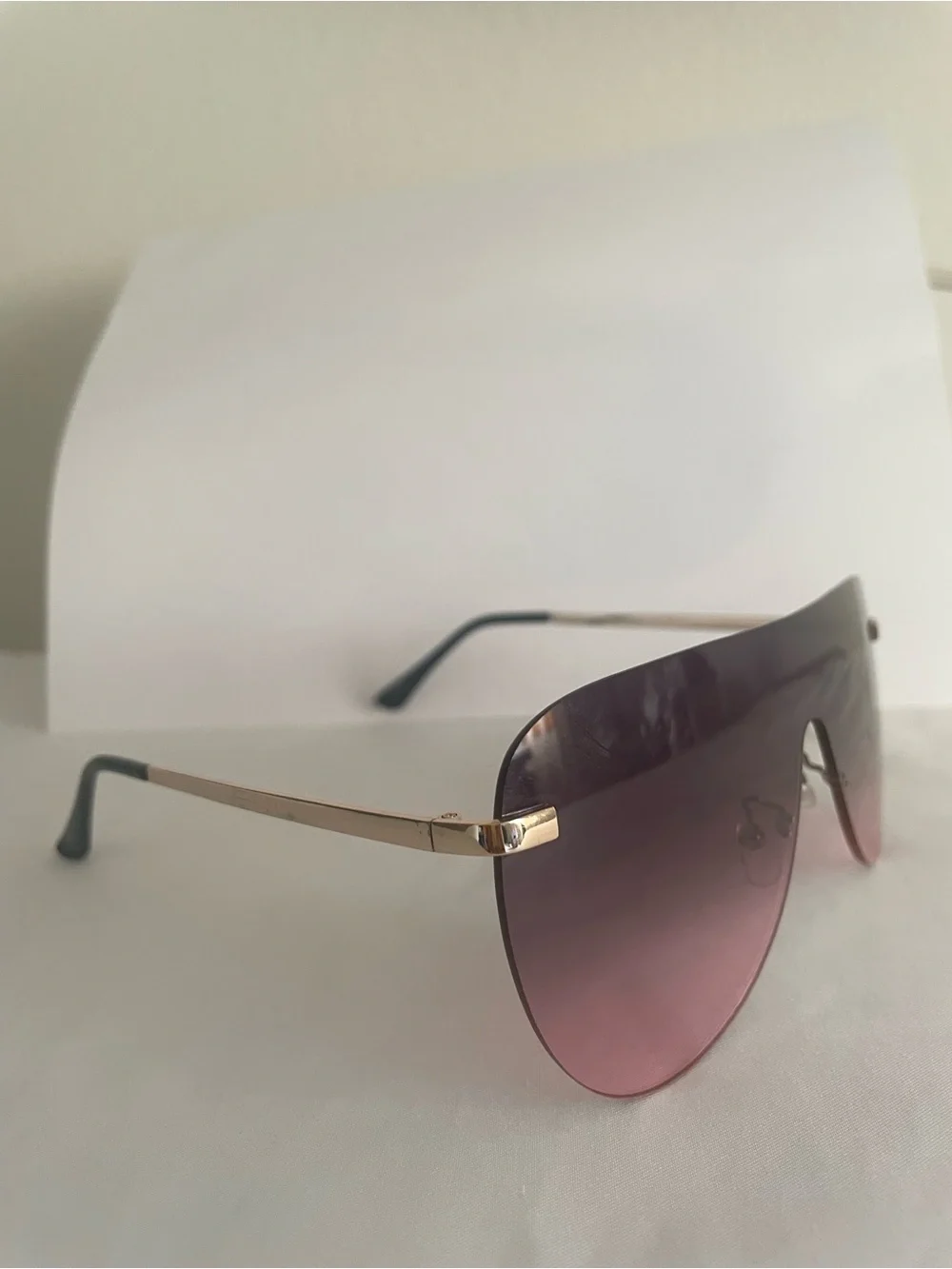 Women’s Gradient Purple Shield Sunglasses